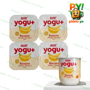 pack de 4 yogurts sabor platanito (120ml c/u)